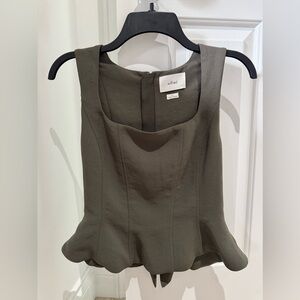 Wilfred Olive Green Women's Bustier Top